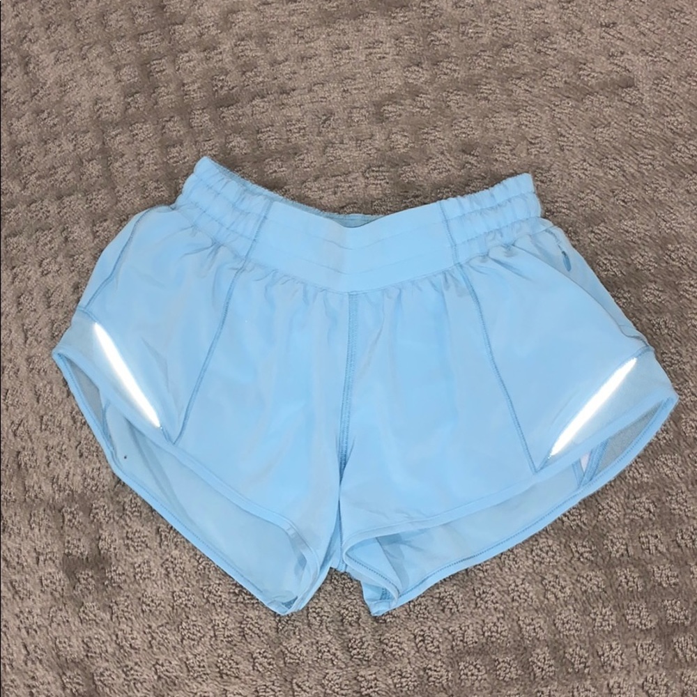 Lululemon Hotty Hot Shorts Light Blue